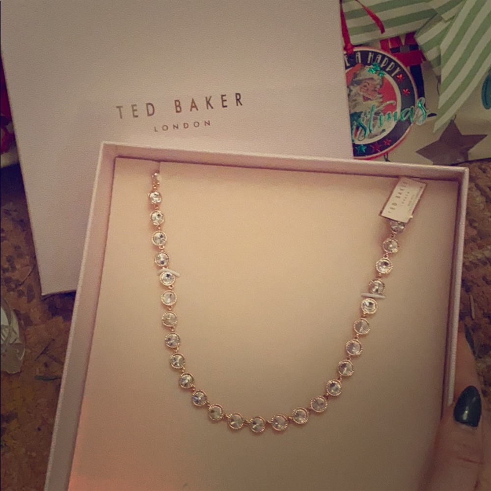 Ted Baker Rose Gold & Crystal necklace... New!
